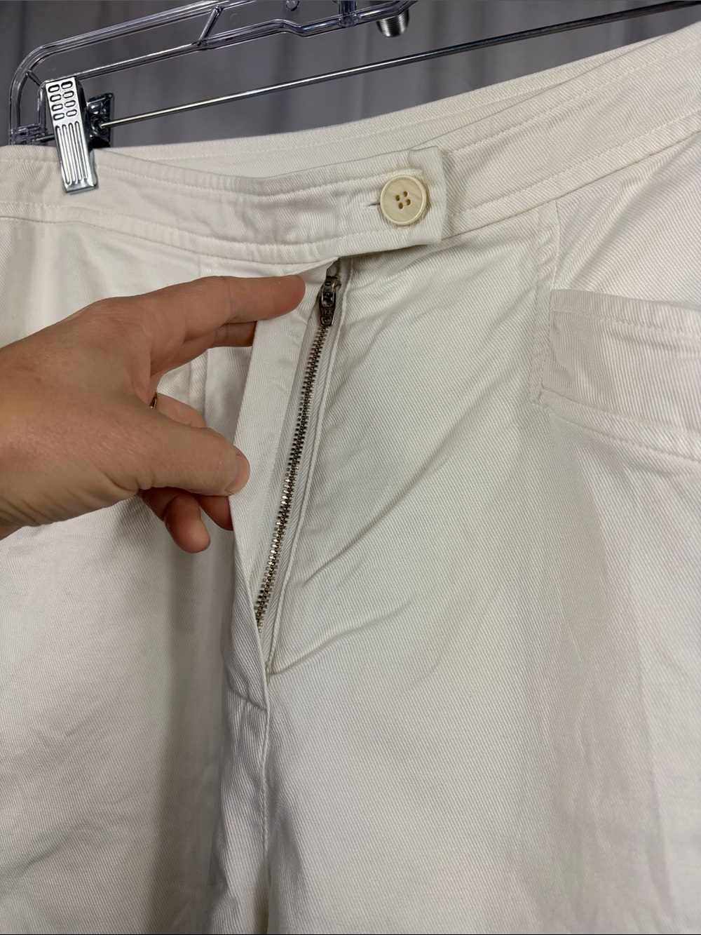 Raquel Allegra High-Rise Wide Leg Pants — Creamy White. - Picture 6 of 10